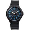 Casio Standard Analog Quartz Wristwatch Black and Blue Presentation MW-240-2BV Men's (Overseas Model) (No Box) [Used]