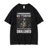 Autistic Funny Skeleton Meme Graphic T Shirt Women Fashion Gothic Retro T Shirts  O-Neck Oversized Short Sleeve T-shirt Unisex