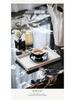 Travertine Wabi-Sabi Tray: Aromatherapy Storage, Luxury Bathroom Ornament, Living Room Decoration.