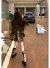 Women's Retro Plaid Knit Cardigan - Autumn/Winter Loose Fit Korean Style Sweater Coat