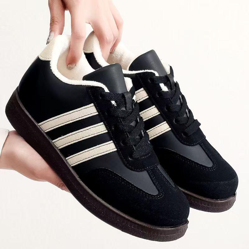 2025 Women's Winter Shoes, Non-slip, Lightweight, Sporty Casual, Fleece-lined, Thick Sole, Cotton.