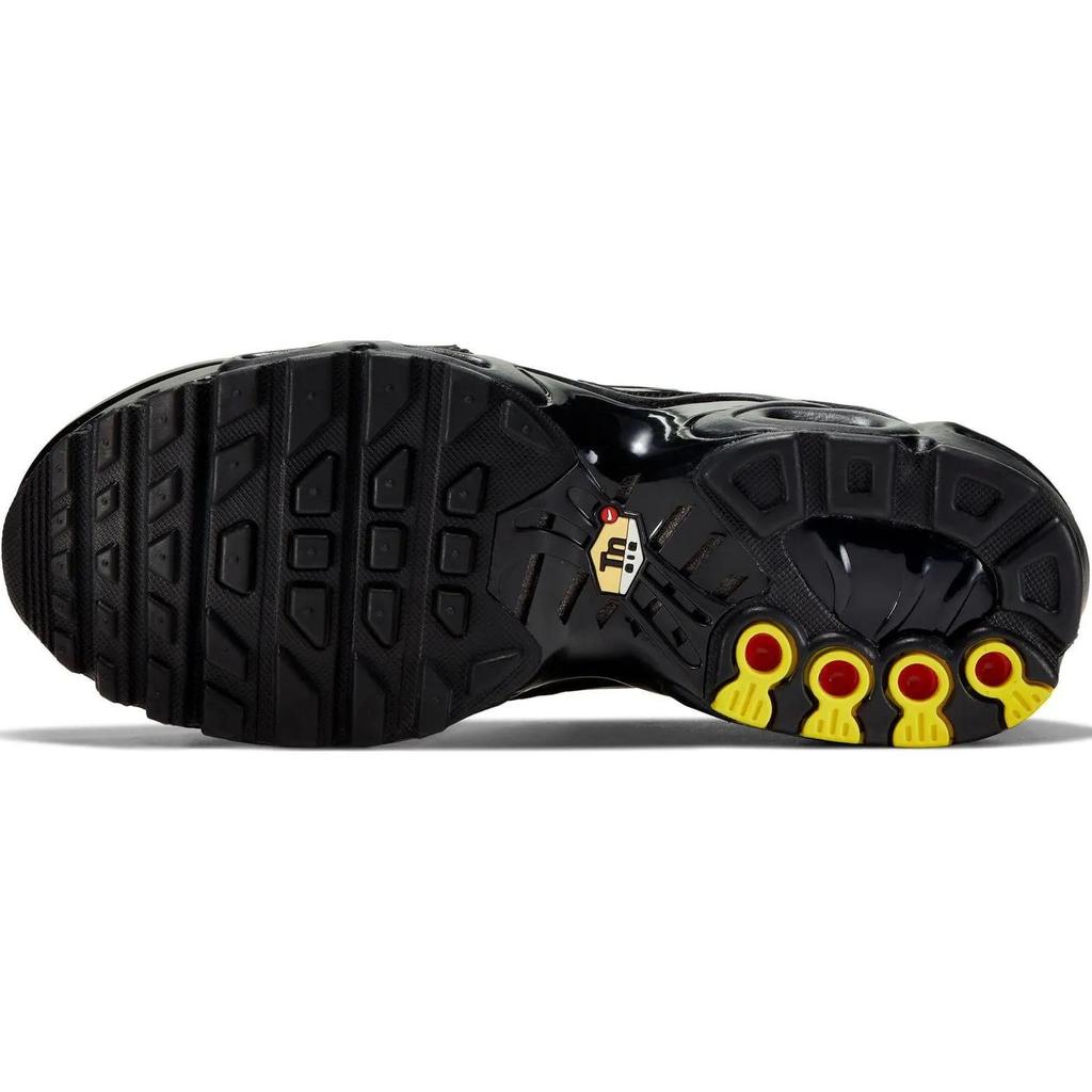 Nike Air Max Plus Abrasion Resistant Low top Kids' Running Shoes Black CD0609-001