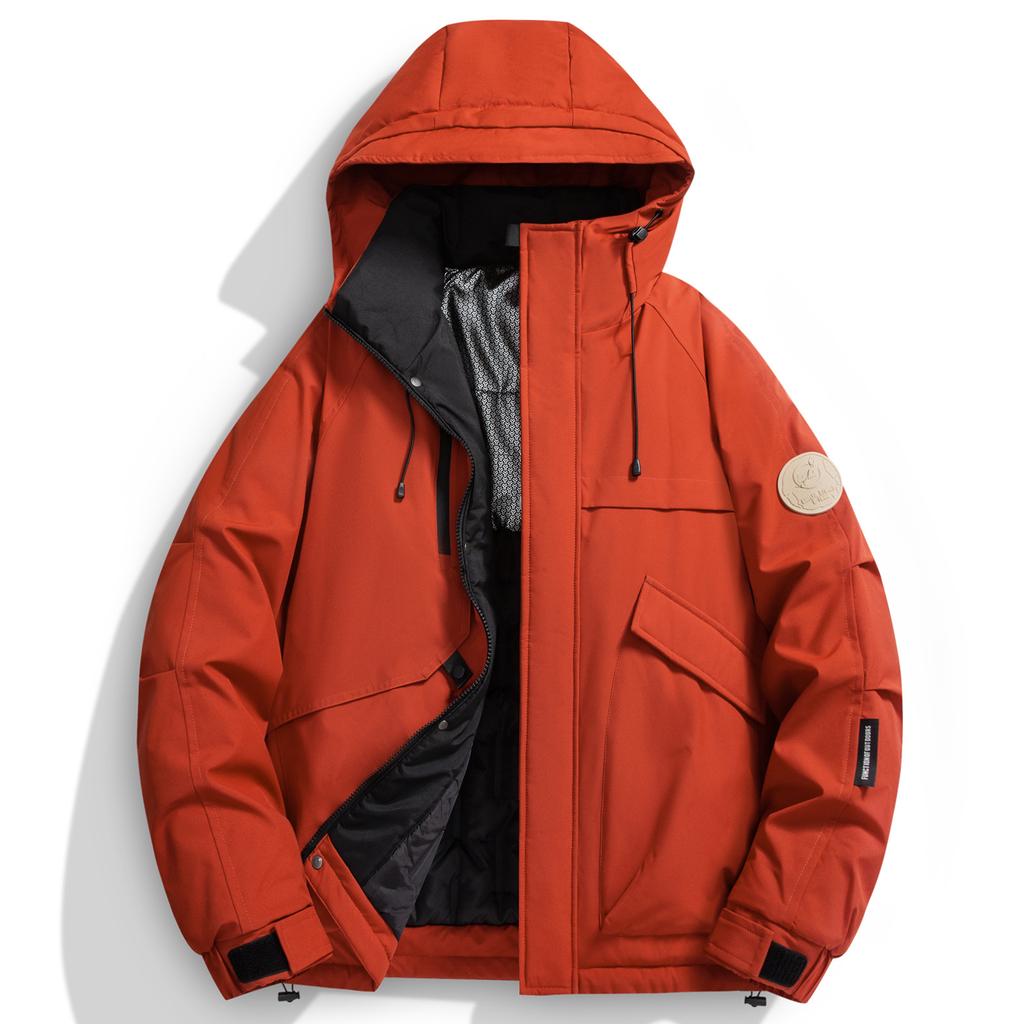 Cotton Coat, Black Gold Graphene Mountain Series Couple's Jacket, Warm Cotton Jacket with Thickened Lining for Winter