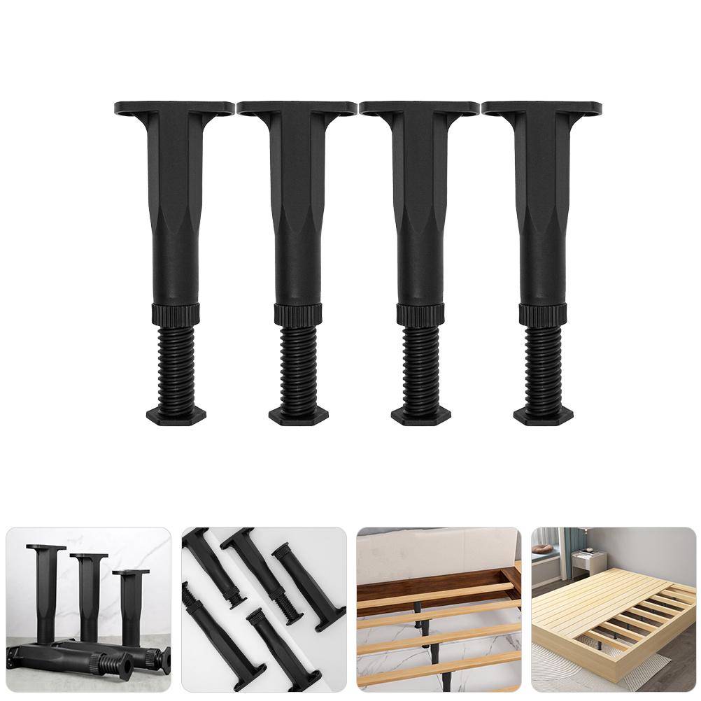 4Pcs Adjustable Bed Frame Legs Center Support Heavy Duty Reinforcement for Sturdy Bed Leg Replacement Strong Load Bearing