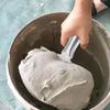 Stainless Steel Bucket Scoop Arc-shape Shovel Putty  Scraper Bucket Scoop for Clean Paint Mortar Putty Etc