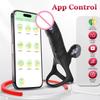 3 IN 1 APP Wearable Vibration Cock Penis Rings Anal Plug Strap on Dildo G-Spot Masturbation Prostata Massager Sex Toys for Men