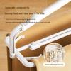 Retractable Windproof Quilt and Clothes Drying Rack, Quick-Drying and Space-Saving for Balcony Use.