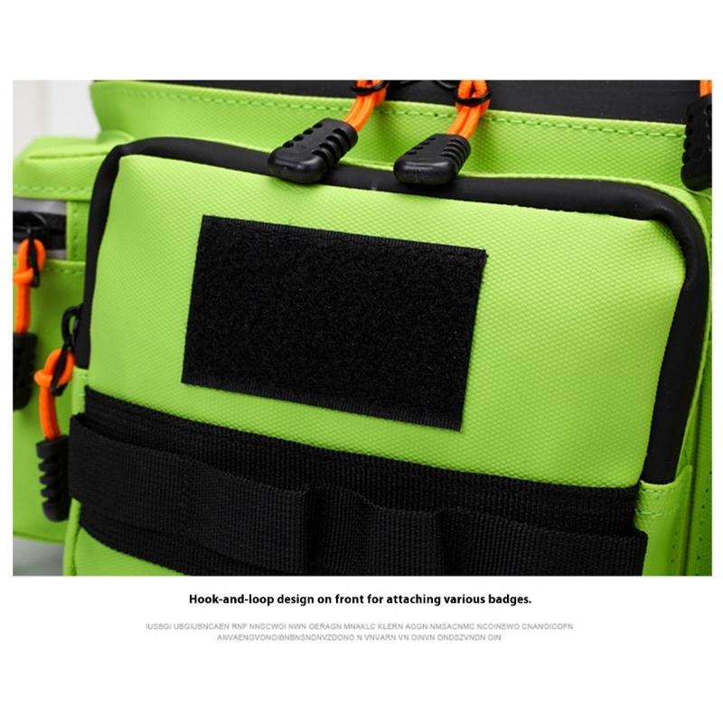 Crossbody Single Shoulder Bag Fishing Pack Water Resistant Multifunction Waist Bags Fishing Tackle Storage Bag Lure Pack