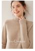 Women's Soft Cashmere Turtleneck Sweater - Solid Color, Loose Fit, Slimming Design for Autumn & Winter