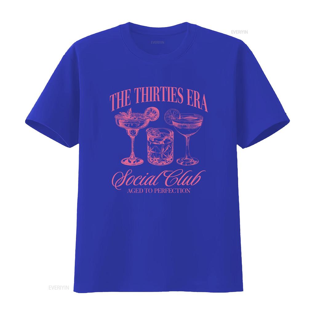 30th Birthday T Shirt for Her In My Thirties Era Social Club Aged to Perfection 30s vintage Washed Unisex Soft homme fashion