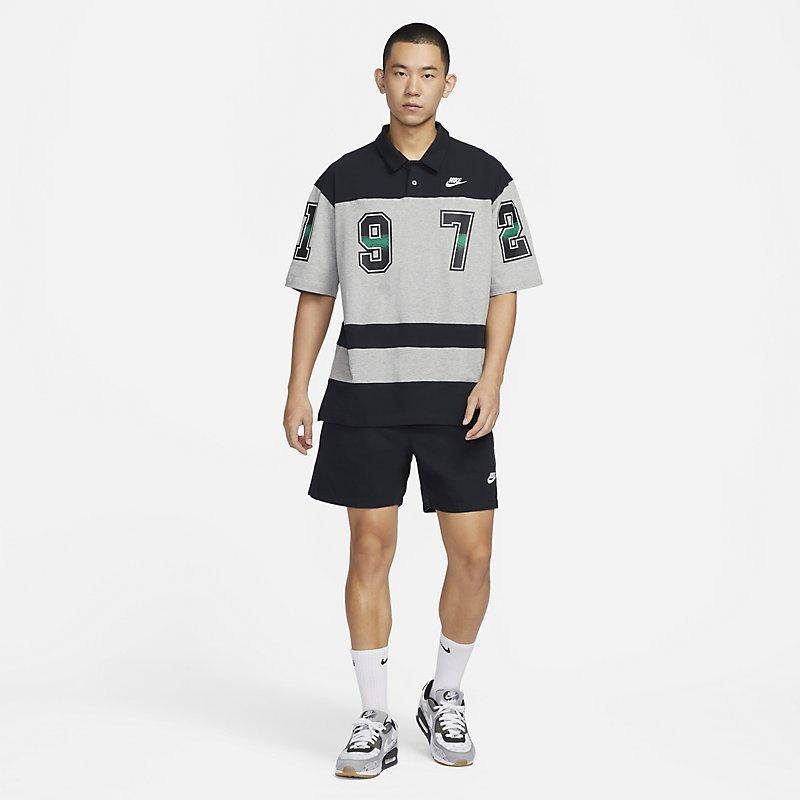 New Nike Polo Shirts Men's Black Gray Color FQ9582-063