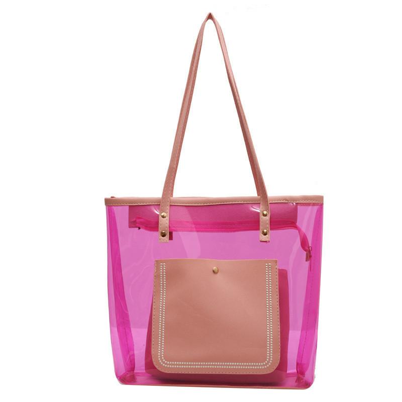 Stylish 2023 Fashion Pvc Tote Bag For Women Large Capacity Urban Chic Handbag