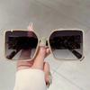 Oversized Square Sunglasses Women  New In Gradient Multi-color Outdoor Shades Trendy Luxury Brand Design Sun Glasses