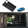 For Ford Mustang Mach-E 2021-2024 Center Console Tray Armrest Divider Durable ABS Black Functional Storage Box Car Accessories