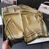 Light Luxury Silk Scarf Simulation Silk Scarf Women'S Spring And Autumn Thin Square Scarf 70Cm High-End Foreign-Style Versatile Scarf New