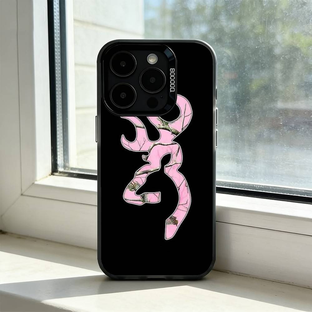 Cool B-BrowningS Phone Case For iPhone 17,16,15,14,13,12,11 Plus,Pro Max,XS,Colored Silver Plated Inside Cover