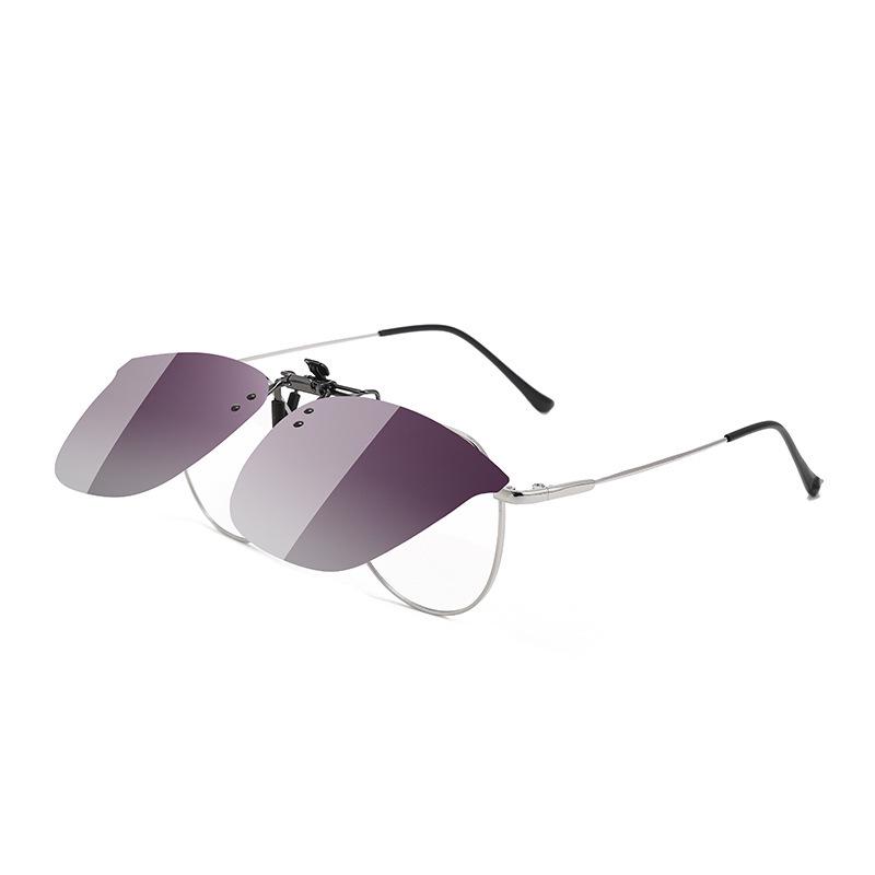 Stylish Polarized Clip-on Sunglasses for Driving and Fishing - Ultra-light Flip-up Design for Myopia