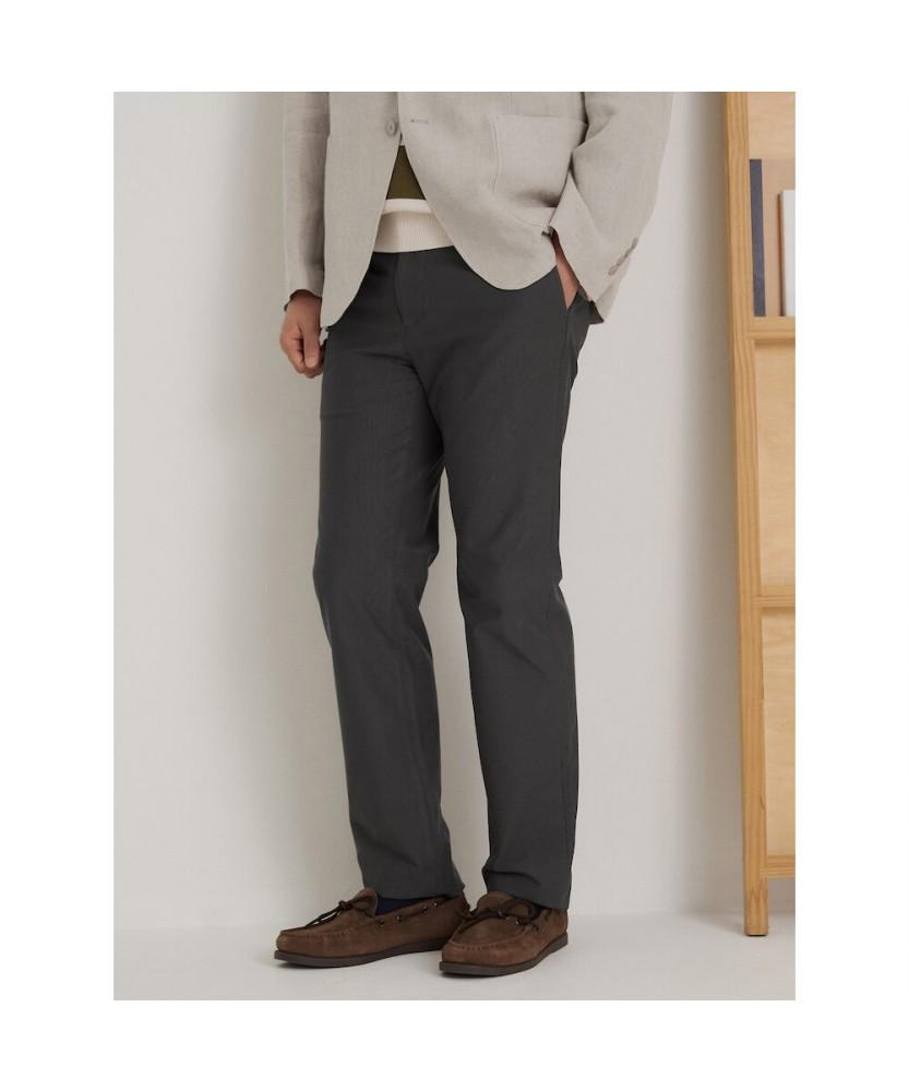 Binpolmen Cotton Blend Stretch Standard Fit Pants Ash