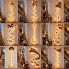 Wandmontierte Weihnachts-Zauberpfad-Wandleuchte Schneepfad-Form Warmweiße Lichter Weihnachts-Pfad-Wandleuchte