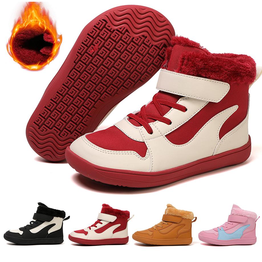 New Kids Wide Toe Barefoot Snow Boots | Boys Girls Warm Boots Toddler Little Kids | Boys/Girls Winter Minimalist Sneakers