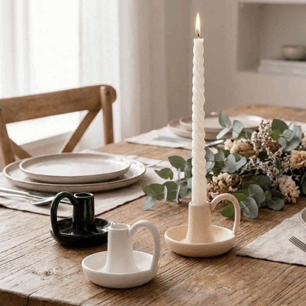 Romantic Tea Cup Candle Holder European Style Minimalist Candle Stands  Living Room