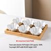 Flower-Shaped Ceramic Snack & Dessert Plate with Compartments for Fruit and Afternoon Tea
