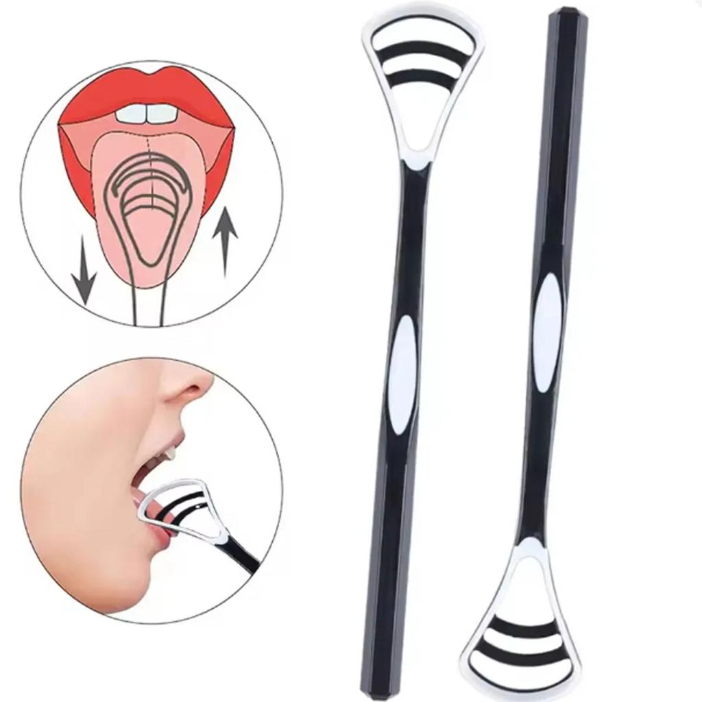 1Pc Tongue Scraper Cleaner For Bad Breath Remove White Tongue Coating Oral Care Stainless Steel