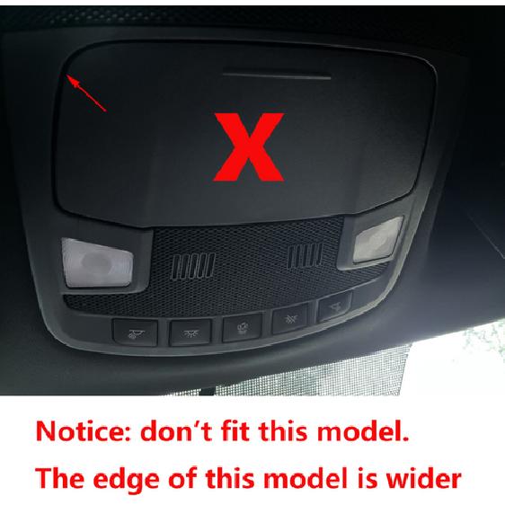 Chrome Front Reading Light Lamp Trim Panle Cover Accessories For Ford F150 2016+