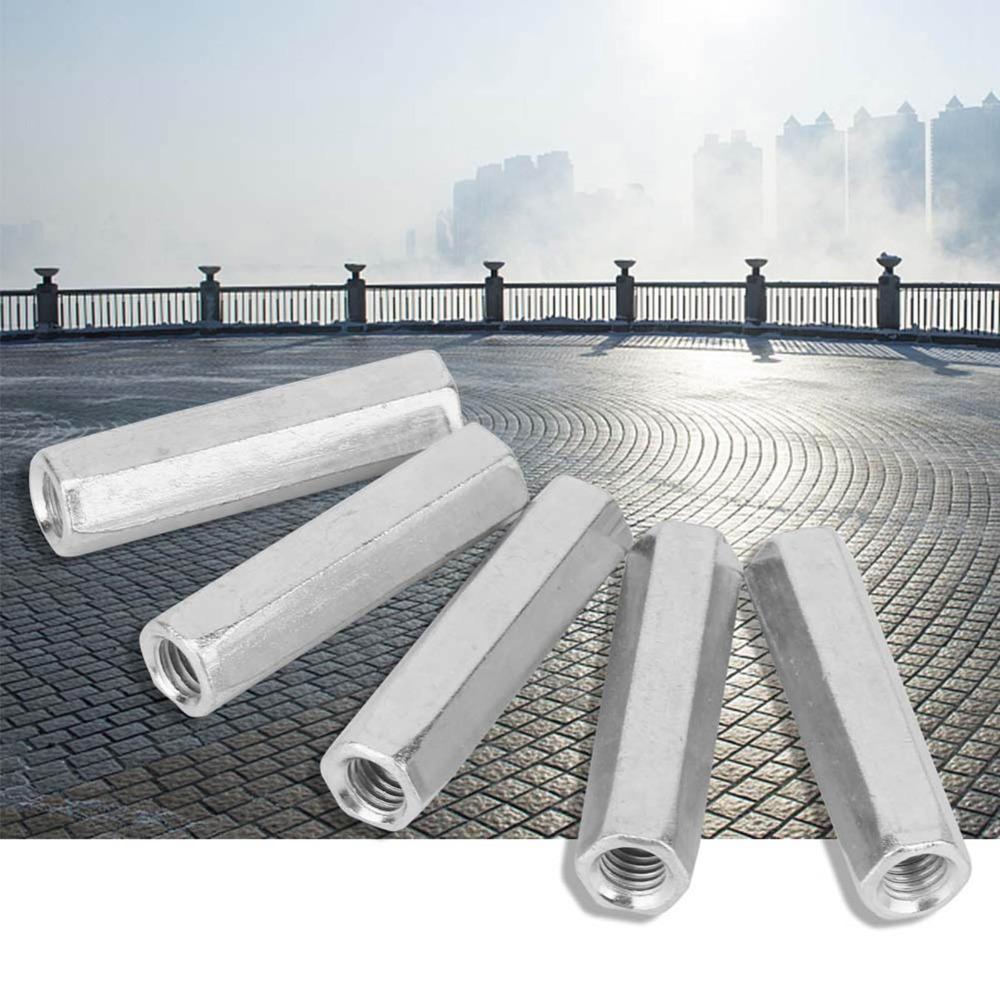 5pcs Coarse Threaded Rod Connector Fully Threaded Studding Fasteners For Studding Connector