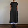 Women's Cotton Linen High Waist Long Apron Dress (2023)