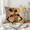 African Tribal Style Elephant Pillow Case Sofa Living Room Bedroom Headboard Backrest Square Cushion Nap Time