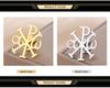 Dawapara Chi Rho Cross Brooch Pins Christogram Greek Symbol Religious Jesus Christian Jewelry Stainless Steel