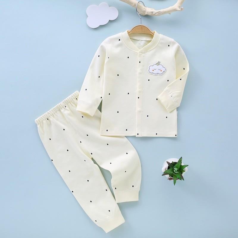Baby Cotton Underwear Set With Open Front Cardigan For Newborns And Toddlers