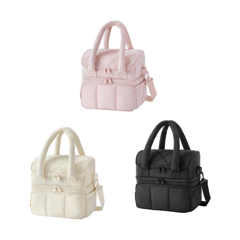 Lunch Box Tote Bag Container Carrier Lightweight Leakproof Adjustable Removable