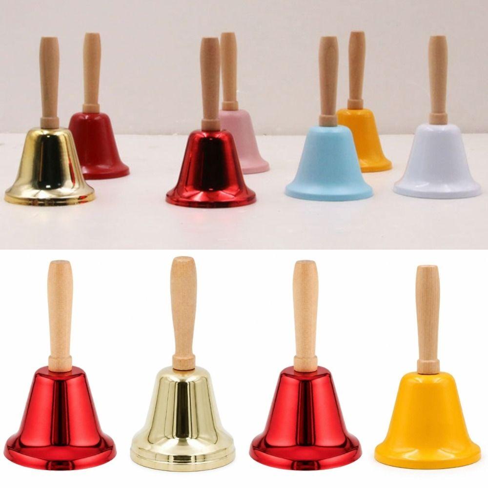 Ornament Christmas Hand Bell Jingle Sound Santa Claus Jingle Bells Metal Handbell Christmas Party