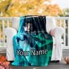 Custom Name Valorant Theme Printed Blanket - Perfect for Couch, Bed, Travel & Outdoor Use | Machine Washable, Cozy & Durable.