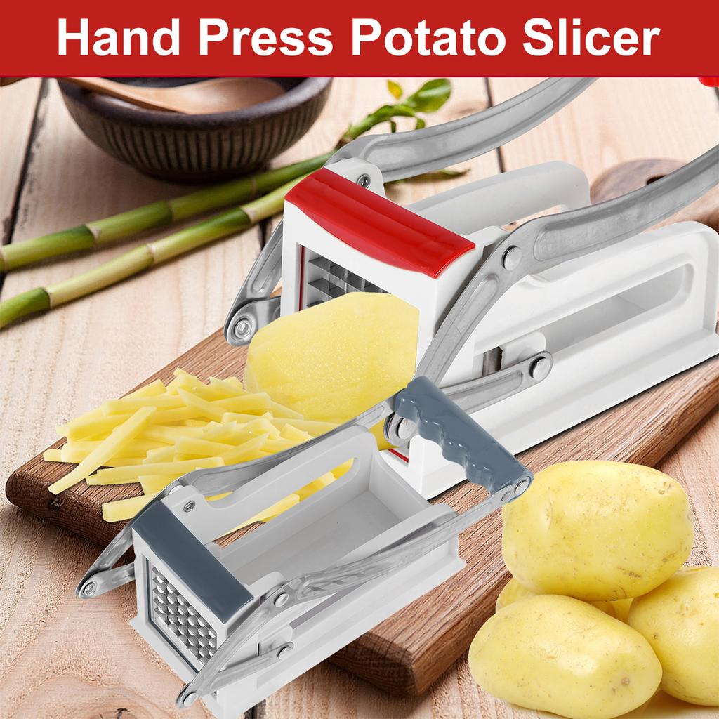 Manual Potato Cutter French Fry Cutter Stainless Potato Chipper Cucumber Carrot Manual Food Slicer Kitchen Cutter Potato Tool