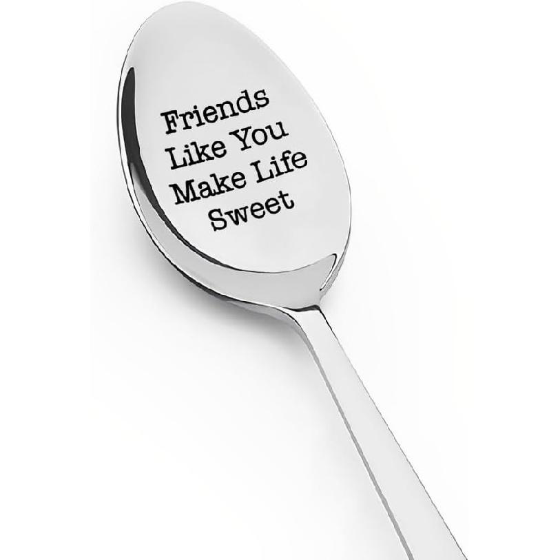 Funny Best Friend Spoon Gifts for Bestie Bff Birthday Graduation Gift for Friends Long Distance Friendship Gifts for Best Friend Moving Going Away Friends make life sweet