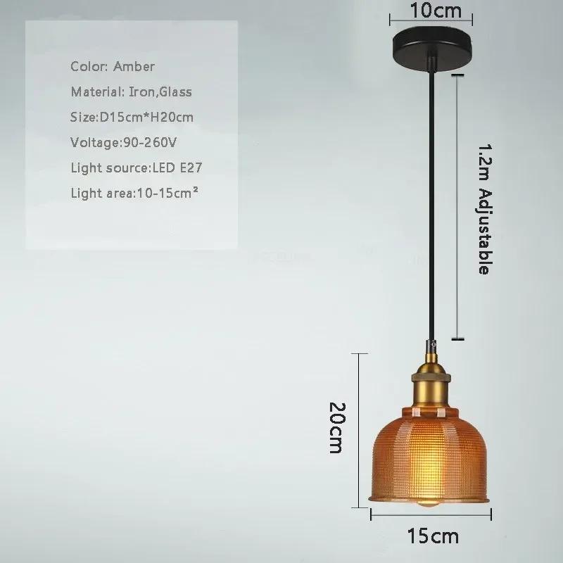 Vintage Deckenpendelleuchte Retro Lüster Glas Kronleuchter Dekoration Zuhause Für Schlafzimmer Esszimmer Bar Rustikale Innenleuchte