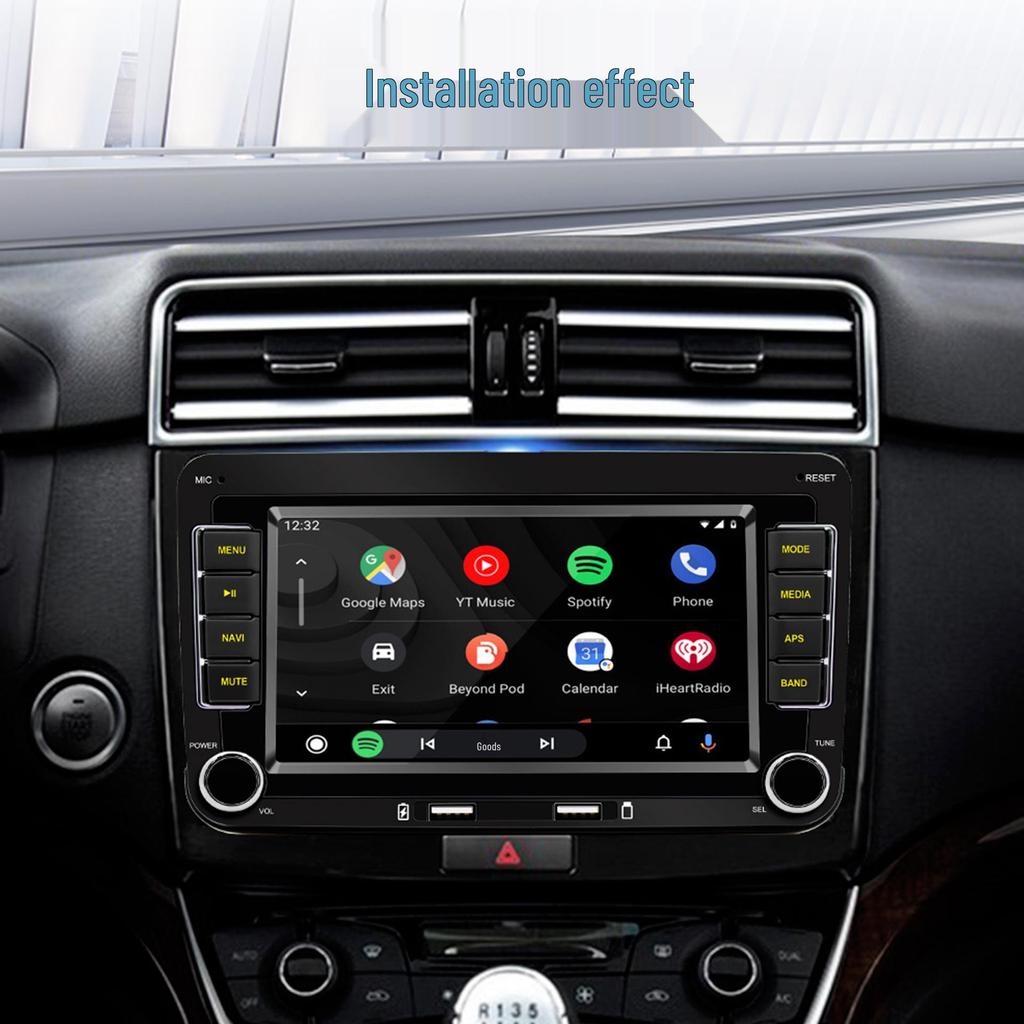 7" Dual-Chip Auto Bluetooth MP5 mit Android Auto, Wireless CarPlay und GPS-Navigation