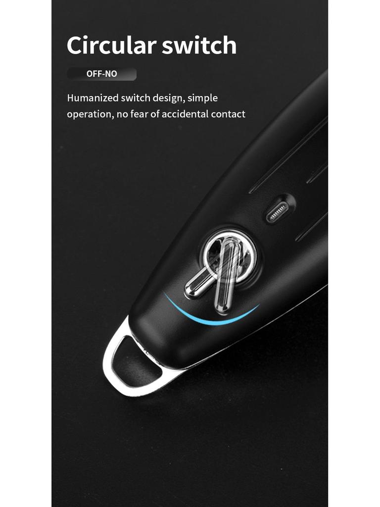 USB Rechargeable Electric Hair Clipper, Retro Oil Head, Gradient White, 0 Blade for Hairdressing & Shaving.