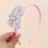 Trendy Lollipop Headband For Girls Kids Rainbow Sweet Cute Candy Sparkly Hairband Headbands Children School Hair Accessories