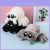 Adorable Plush Spider Toy With Realistic Features In Black White Colorful Design
