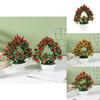 Plastic Heartshaped Fruit Bonsai 42 Piece Artificial Plant For Photography Prop