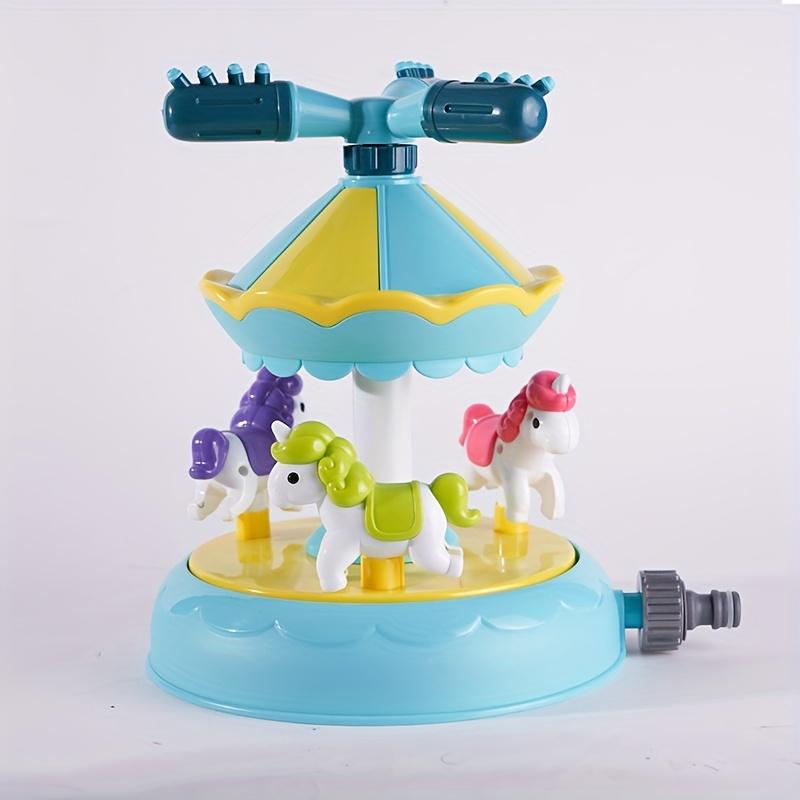 

Яркий карусельный разбрызгиватель для детей, крепится к садовому шлангу, игрушка для детской площадки с красочными фигурками для веселого разбрызгивания, идеально подходит для мальчиков и девочек для игр на открытом воздухе, подарки amusement park carouse