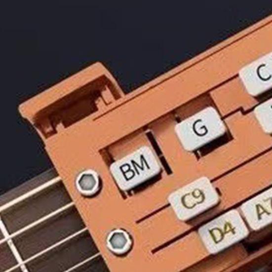 Gitarrenakkord-Presser, Gitarrentrainer, Akkordhilfe, Gitarrenassistent, Lernsystem, Akkord-Übungstools für Anfänger