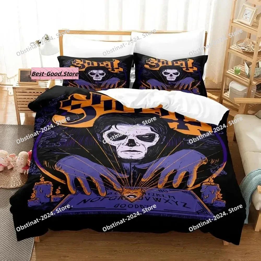 Ghost Rock Band Tank Bedding Set Printed Bed Set With Pillowcase Bed Duvet Cover Soft Single Double Queen Super King Size