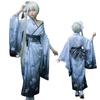 Yukata Kimono Plus Cosplay Japanese Gray R-Dream Women's Set, Yuki-onna, Size, Costume, Style, Yukata, Halloween, Festival, (Size Small)