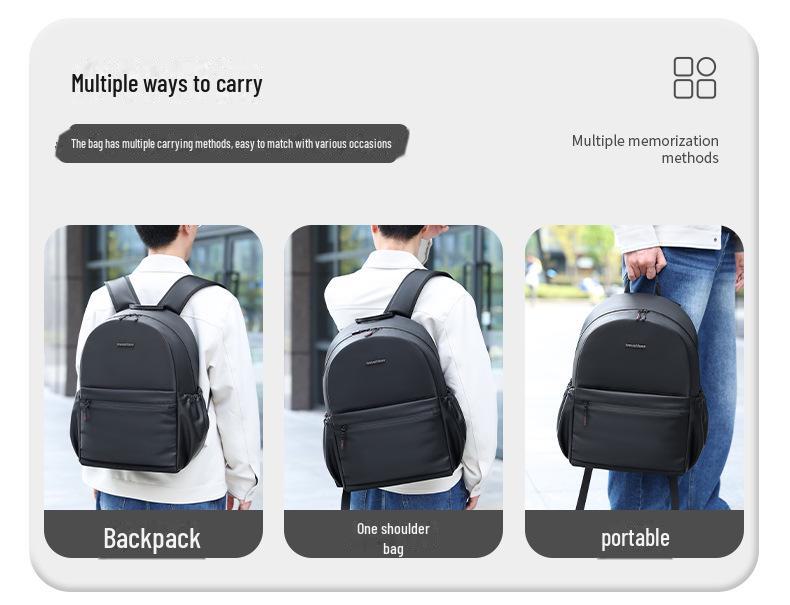 Beilian Lederrucksack mit großem Fassungsvermögen - Stilvoll und funktionell für Reisen, Geschäft und Schule