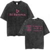 Ed Sheeran Loop Tour Australien Vintage Washed T-Shirt Herren Damen Kleidung Mode Hip Hop Baumwolle Lässig Übergroße T-Shirts